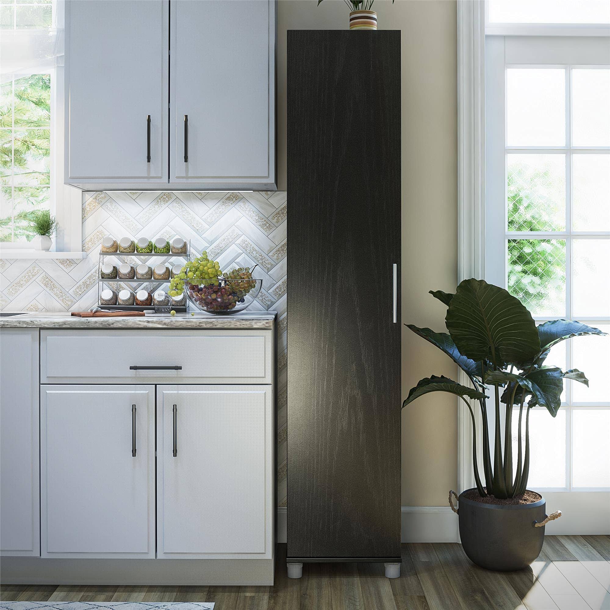 SystemBuild Camberly 16x22 Utility Storage Cabinet in Black Oak