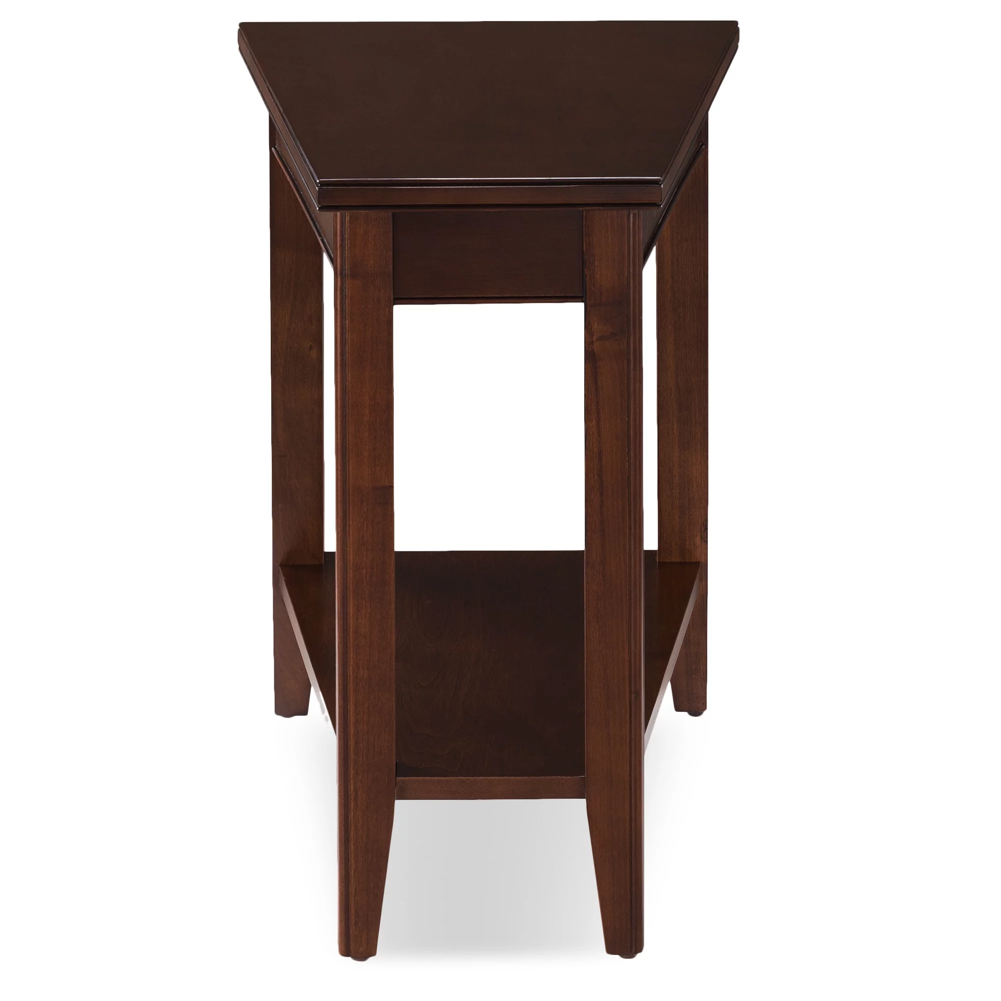 Laurent Recliner Wedge Table in Chocolate Cherry