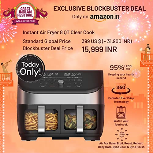 Instant Plastic Vortex Plus Xl 8Qt air fryer