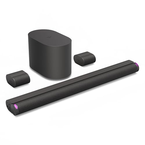 VIZIO 5.1.2 Elevate SE Soundbar, Wireless Subwoofer, Surround Sound w/Dolby Atmos & DTS:X, Bluetooth Speaker, QuickFit™ Compatible – SL512X-08 (New