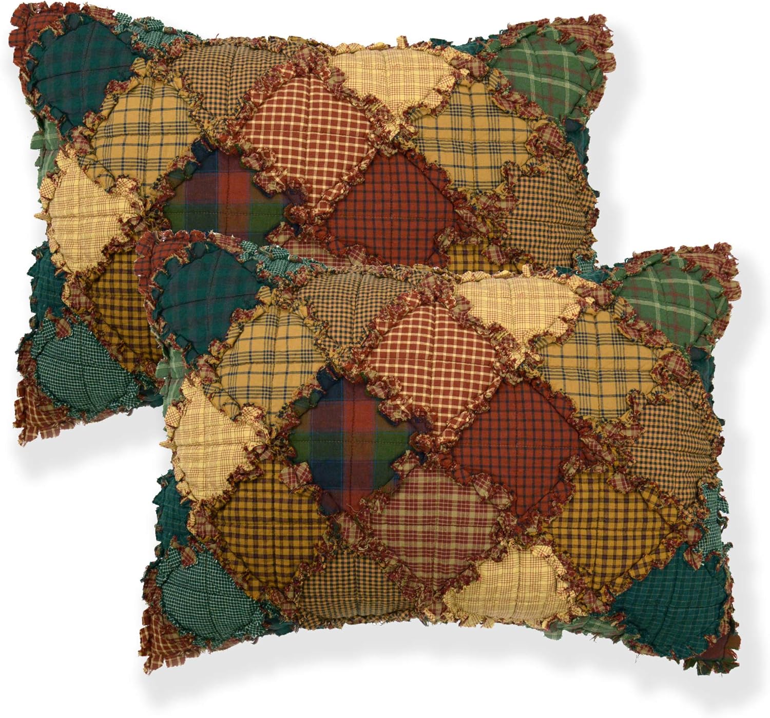 Throw Blanket - Campfire by Donna Sharp - Lodge Decorative Throw Blanket with Patchwork Pattern