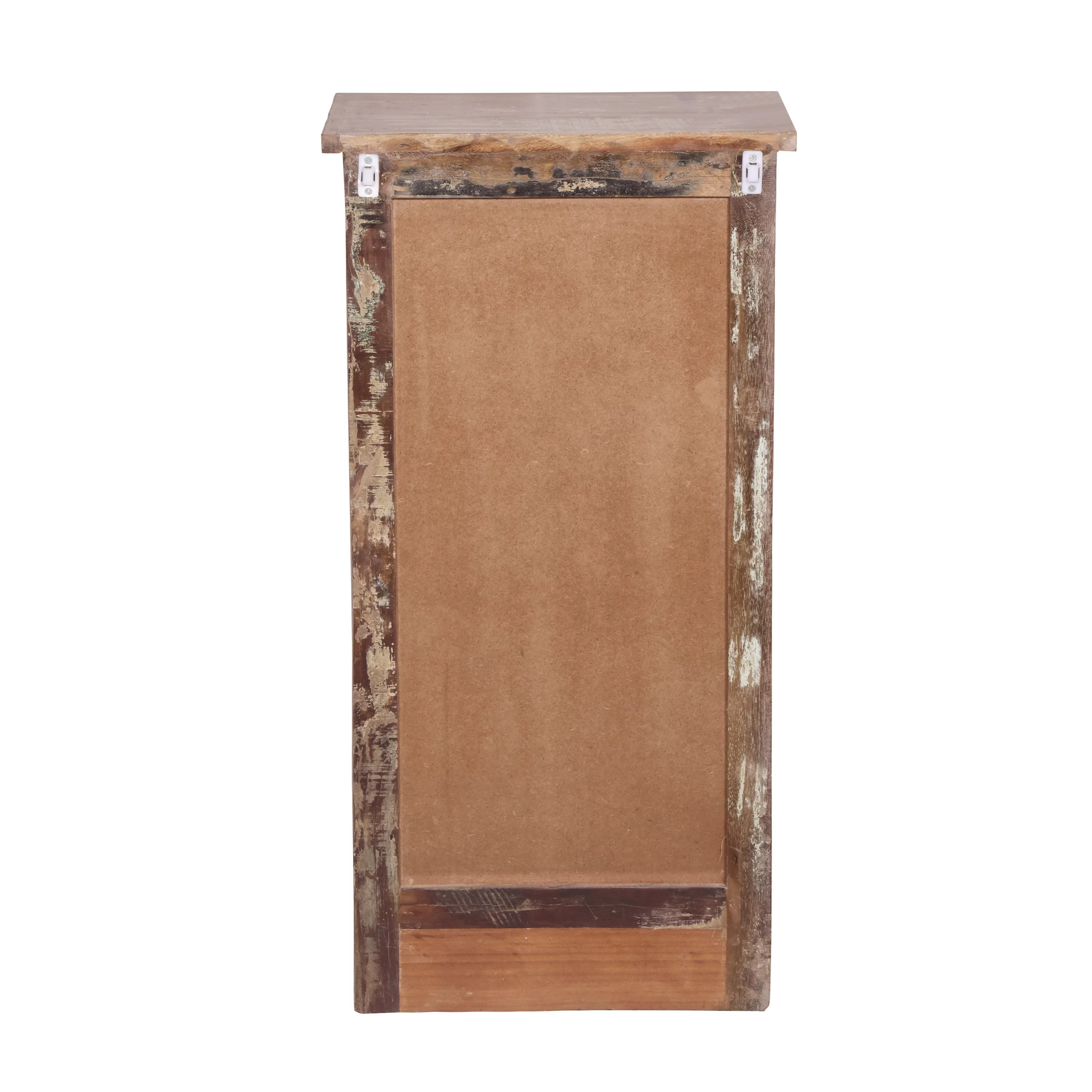 GDF Studio Willards Boho Handmade Wood 5 Drawer Chest, Multicolored and Natural