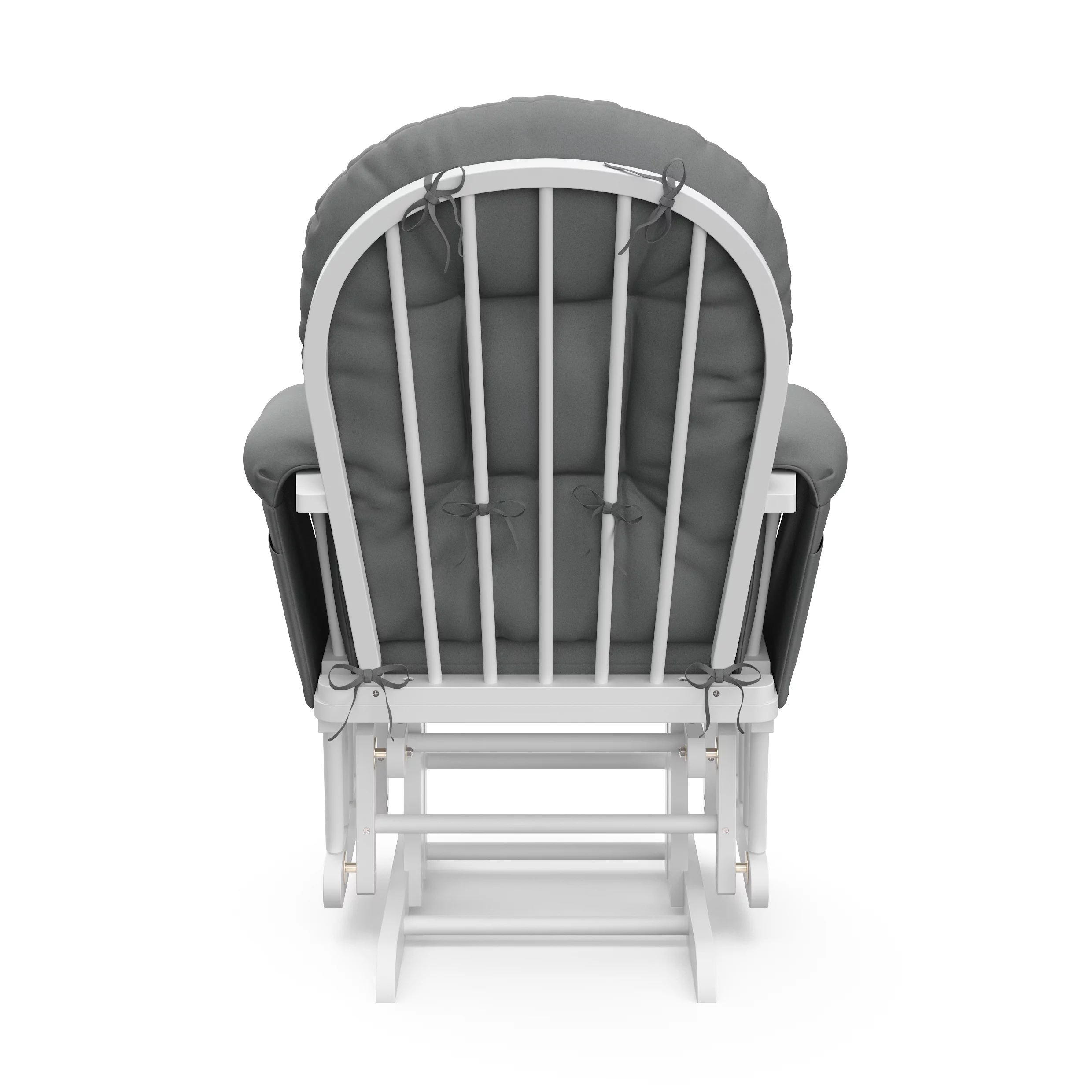 Storkcraft Hoop Nursery Glider and Ottoman, White with Gray