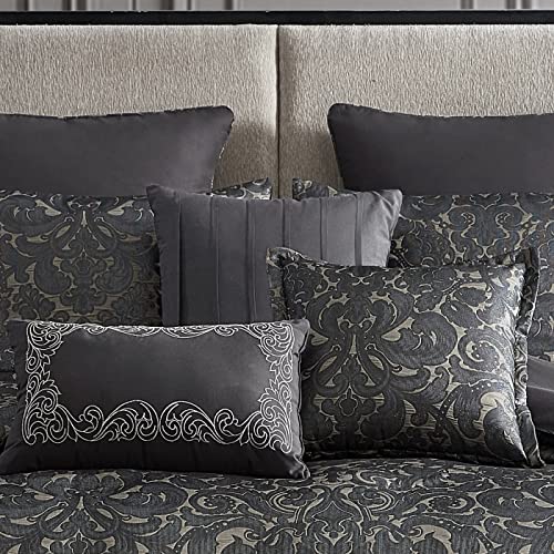 Riverbrook Home 100% Polyester Comforter Set, Queen, Hillcrest - Ivory/Gold, 9 Piece Set