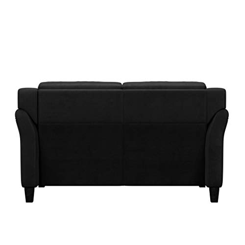 Lifestyle Solutions Harrington Loveseat, Black