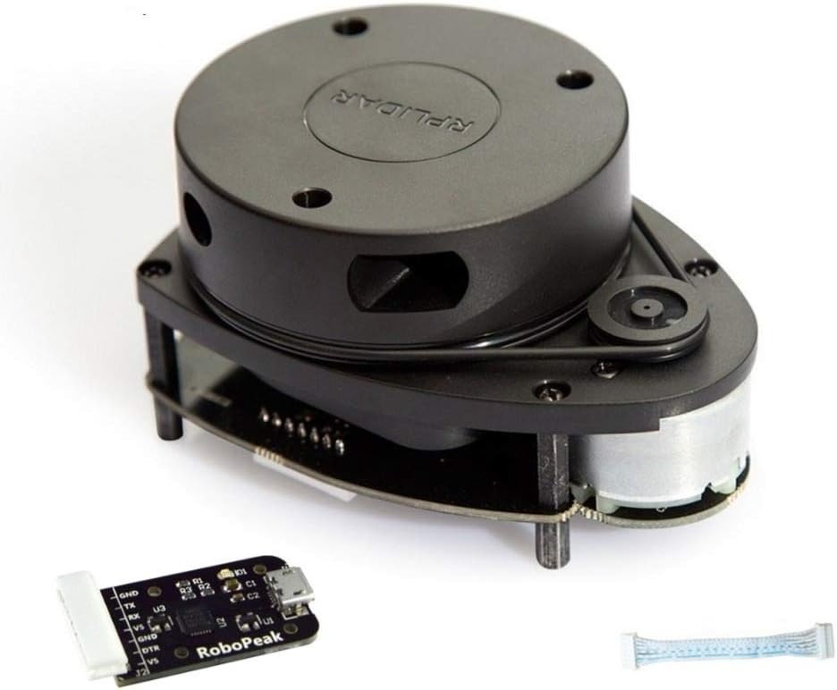 Slamtec RPLIDAR A1M8 2D 360 Degree 12 Meters Scanning Radius LIDAR Sensor Scanner for Obstacle Avoidance and Navigation of Robots