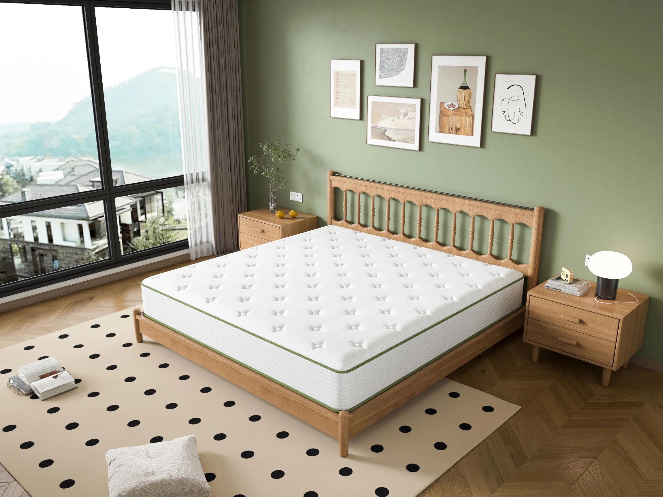 10 Inch Twin Size Mattress in a Box, Gel Memory Foam Hybrid Mattress , Double Mattress Pressure Relief & Firm Mattress Twin Size