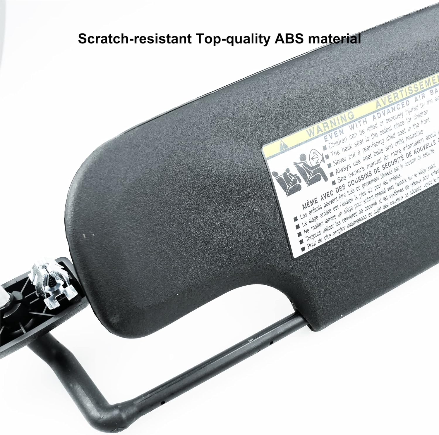 Left Driver Side Sun Visor Fit for Jeep Wrangler JK 2007-2018 Replace 6CJ07DX9AA Pack of 2