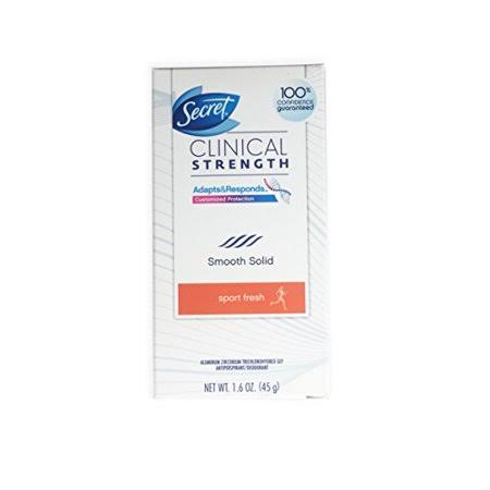 Secret Clinical Strength Antiperspirant and Deodorant Soft Solid, Sport Fresh, 1.6 oz.