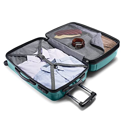 Samsonite Winfield 2 Hardside Expandable Luggage with Spinner Wheels, Brushed Anthracite, Checked-Large 28-Inch