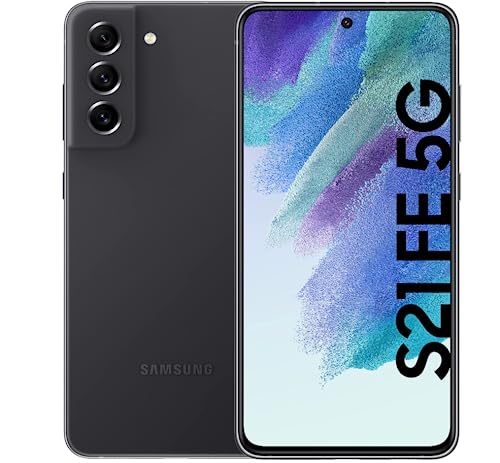 SAMSUNG Galaxy S21 FE 5G SM-G990E/DS 128GB 8GB Dual SIM Factory Unlocked GSM Smartphone - International Version, No Warranty (Graphite)