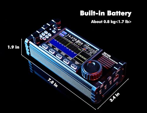 Xiegu X6100 HF Transceiver SDR HF/50MHz Full Mode Built-in Battery and Auto Antenna Tuner