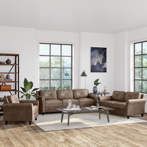 Lifestyle Solutions Harrington Loveseat, Black