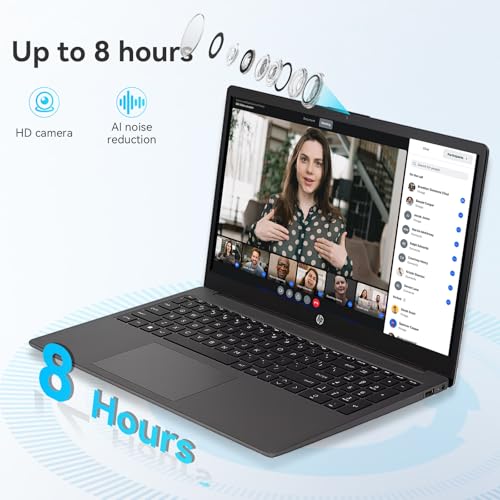 HP 255 G10 Business Laptop 2025 Updated, 15.6" FHD, AMD Ryzen 7 7730U (64GB RAM | 2TB SSD), Numeric Keypad, Webcam, Windows 11 Pro