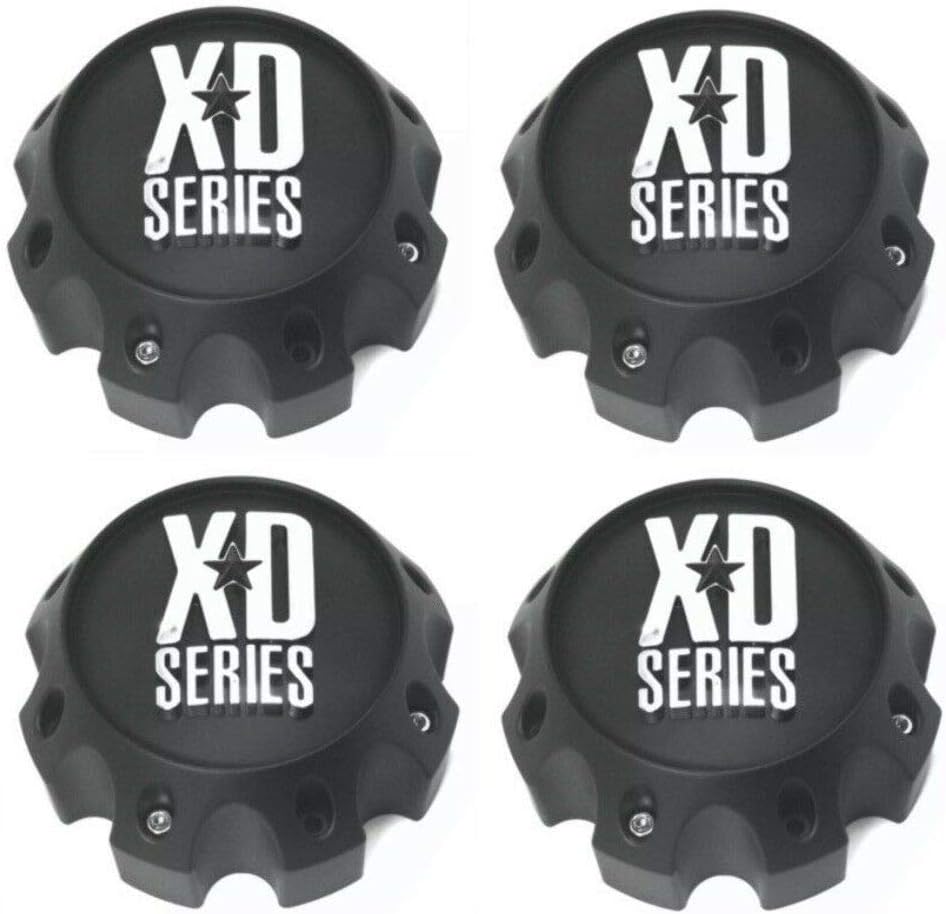 4 Pack KMC XD Series 1079L170MB Wheel Center Cap 8 Lug