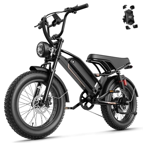 Jasion YR20 Electric Bike for Adults with Peak 2000W Motor, 48V 20AH Battery Electric Bicycle