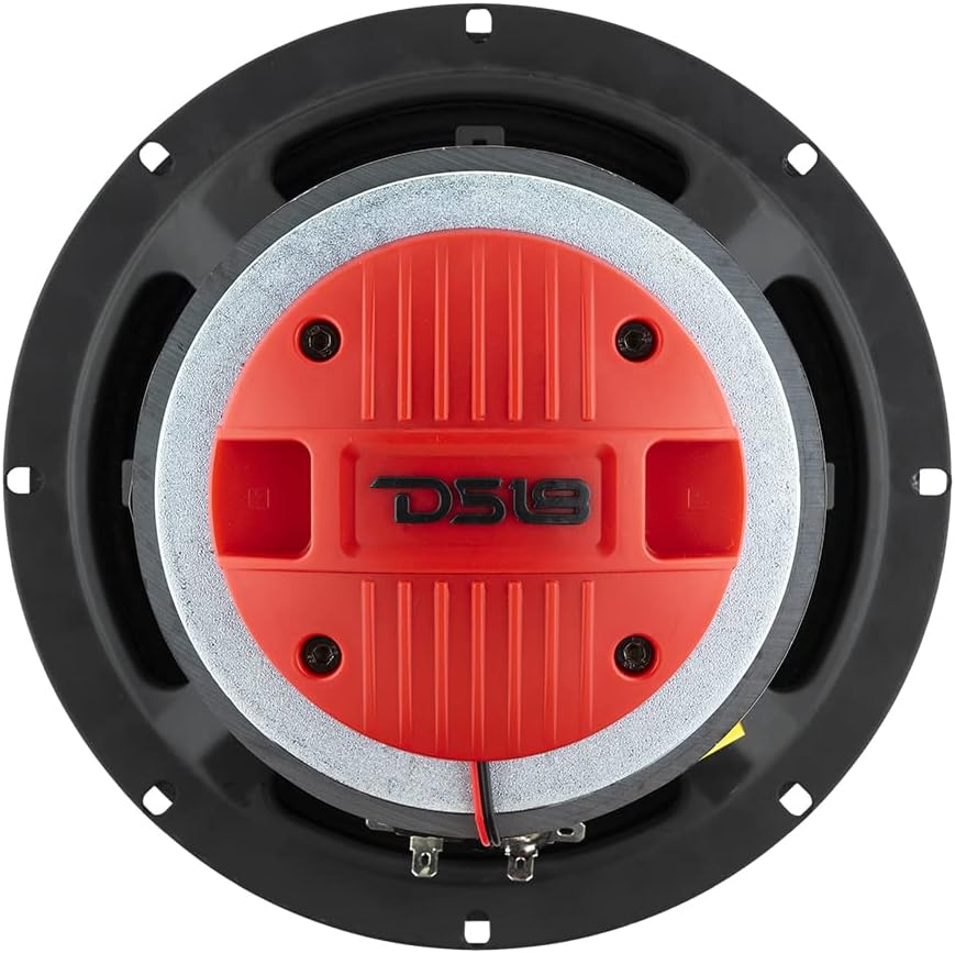 DS18 PRO-HY8MSL 8" Shallow Hybrid Mid-Range Car Audio Loudspeaker with Built-in Driver with Built-in Driver and Grill Included 400W Max 200W RMS 8