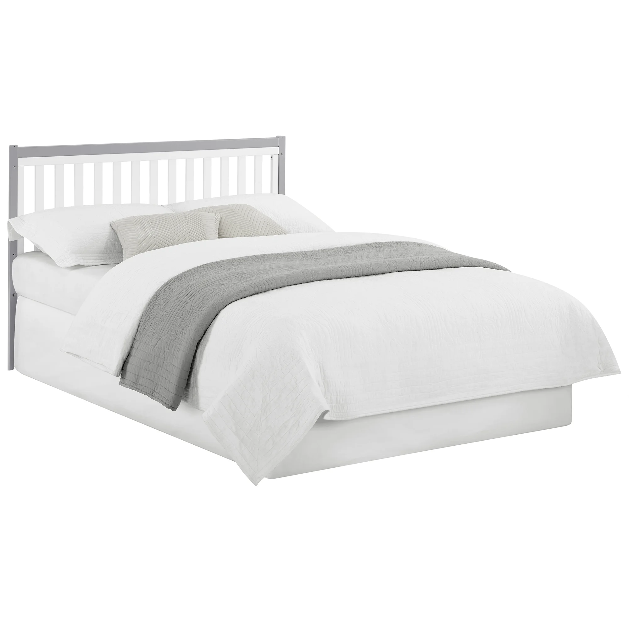 Delta Children Tribeca 4-in-1 Convertible Crib, Greenguard Gold Certified, White/Gray