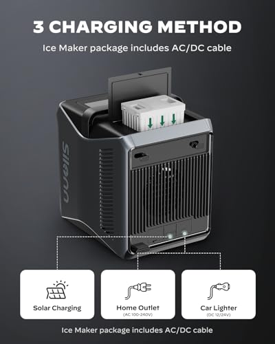 Nugget Ice Maker Countertop, Silonn Chewable Pellet Ice Machine with Self-Cleanin Function, 33lbs/24H Portable Ice Makers for Home Kitchen Officce