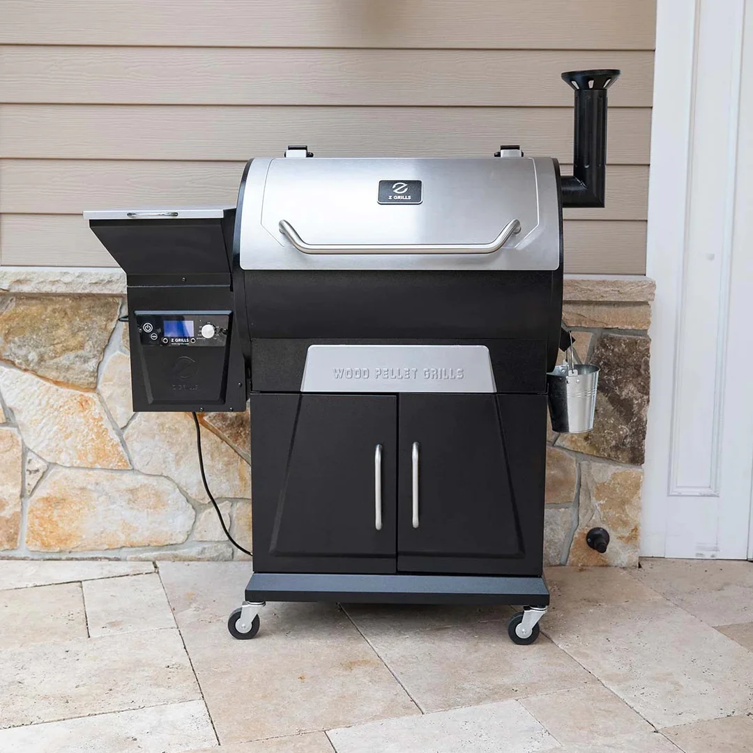 Z Grills 700D4E WIFI Wood Pellet Grills & Smoker with PID Controller, 697 sq. in Cooking Area with Bluetooth Smart PID