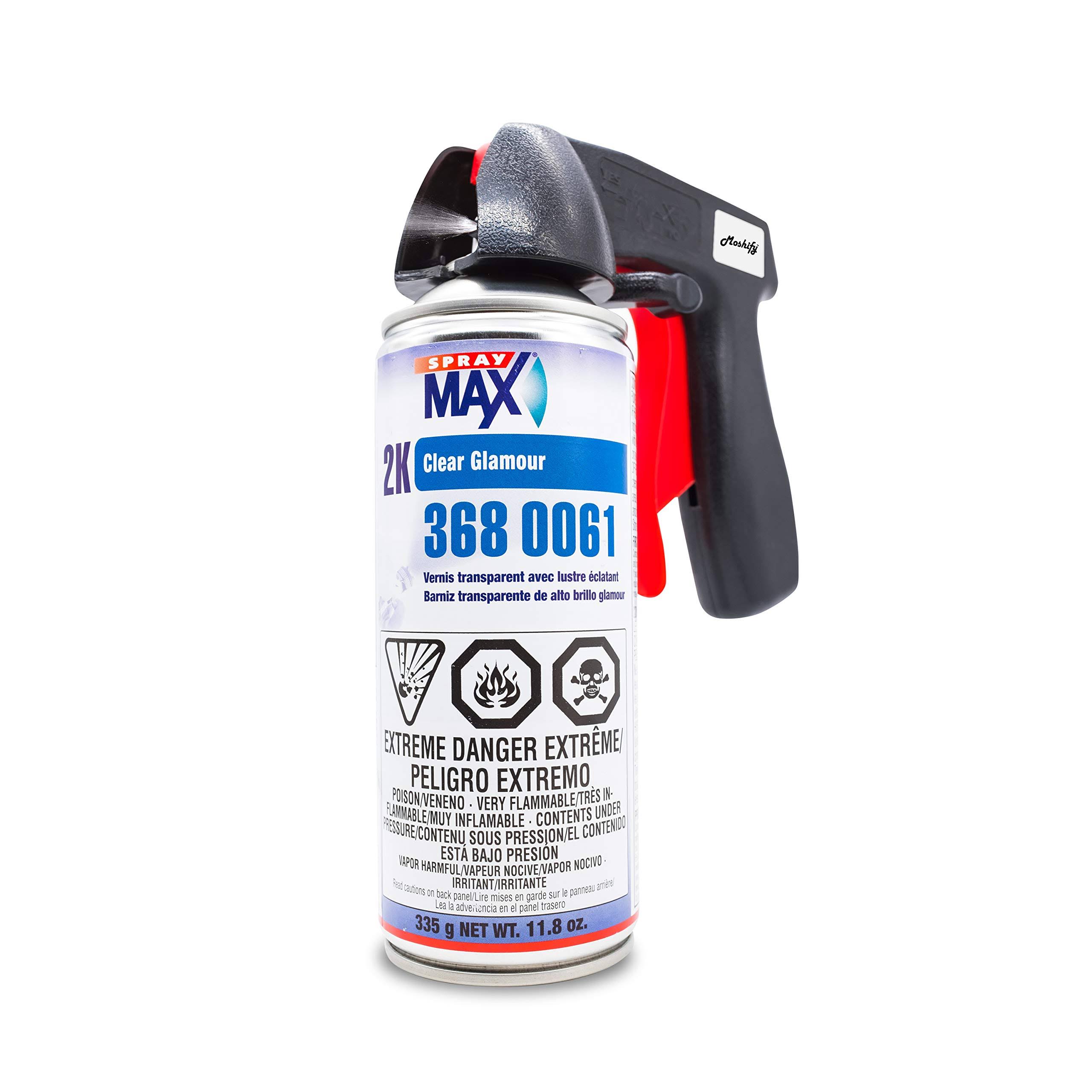 SprayMax 2K Clear Coat Spray Can - High Gloss Clear Coat for Repair and New Paint Jobs - Diverse Applications - Professional Res