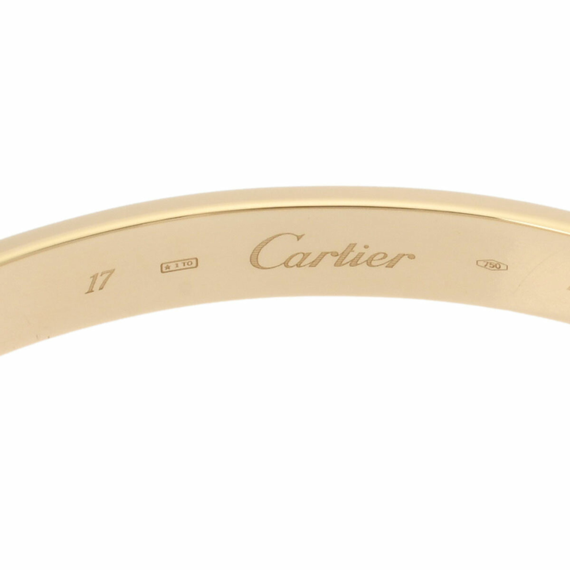 Pre-Owned CARTIER Love Bracelet Women's K18 Yellow Gold (Good)