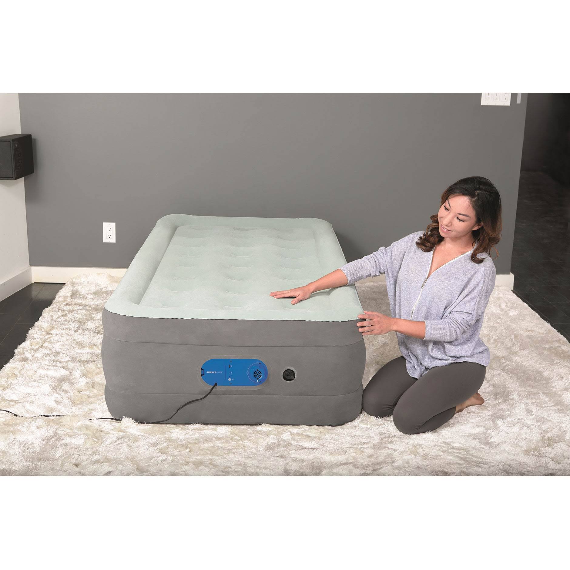 Bestway - AlwayzAire Airbed 18 inch with Built-In AC Pump, Queen