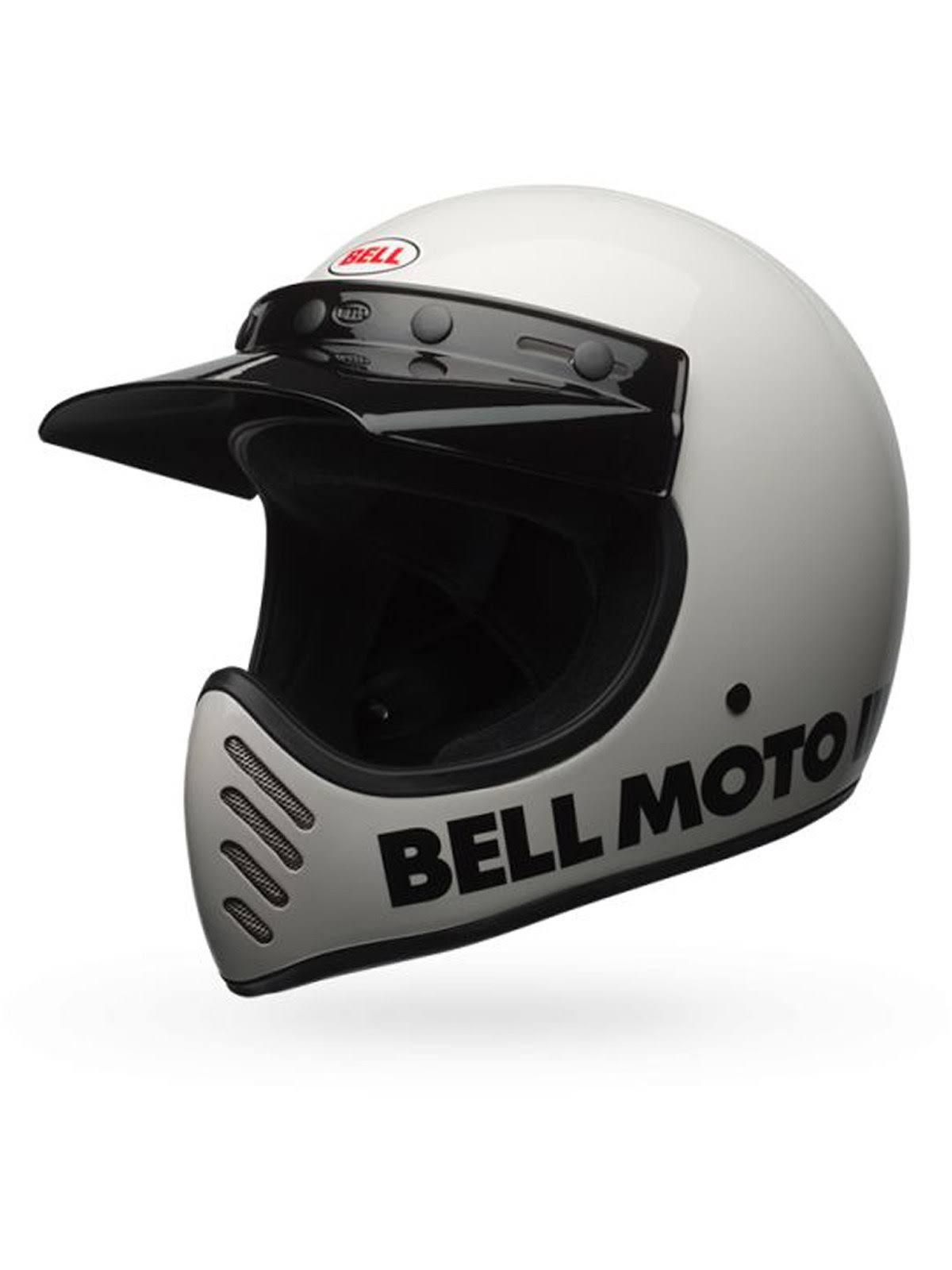 Bell Moto-3 Classic Motocross Helmet, White, Size M