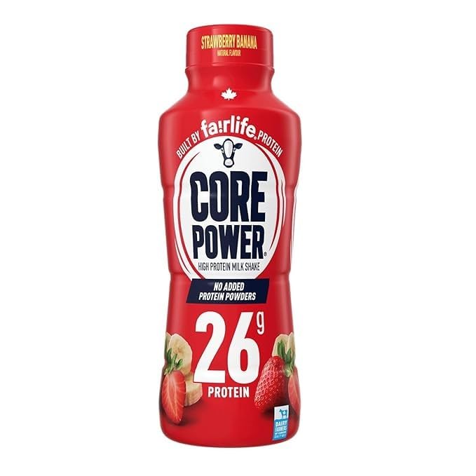 Core Power Protein Shake 26g Variety Pack - No Added Protein Powder, Lactose-Free, Made with Canadian Milk - Pack of 8 Fairlife Protein Shakes