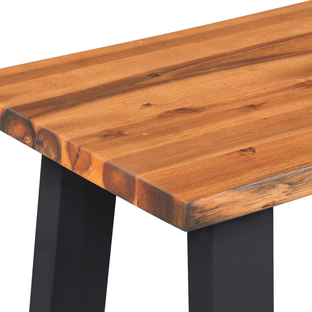 Carevas Bench Solid Acacia Wood 63"