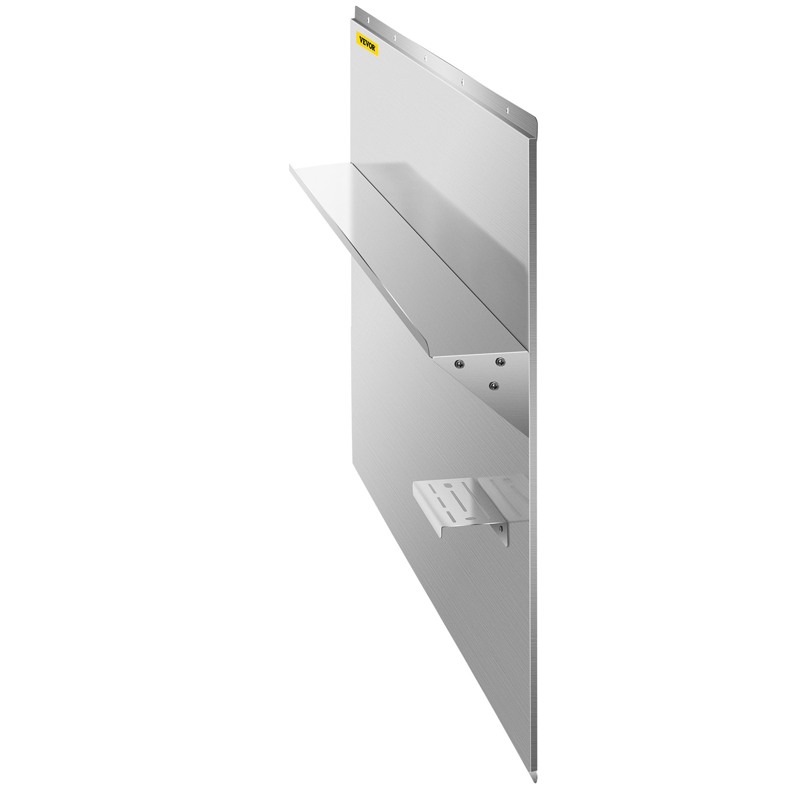 Vevor  36 x 30.7 in. Range Backsplash with Shelf Range Hood Wall Shield, Stainless Steel Backsplash Silver Splash Plate
