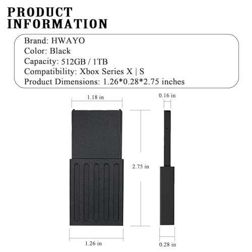 Expansion Card for Xbox Series X|S NVMe SSD Storage Expansion Card Solid State Drive (1TB)