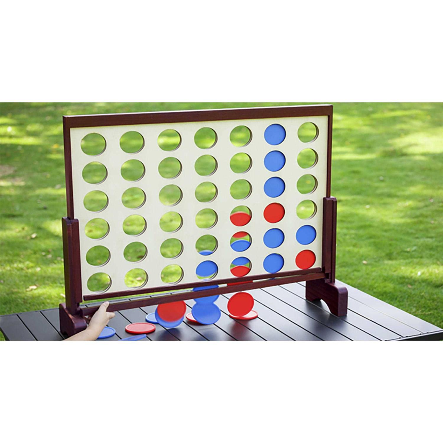 Trimate Wooden Giant Connect 4 Game for Outdoor and Indoor Use - Sports Supplies Online Store