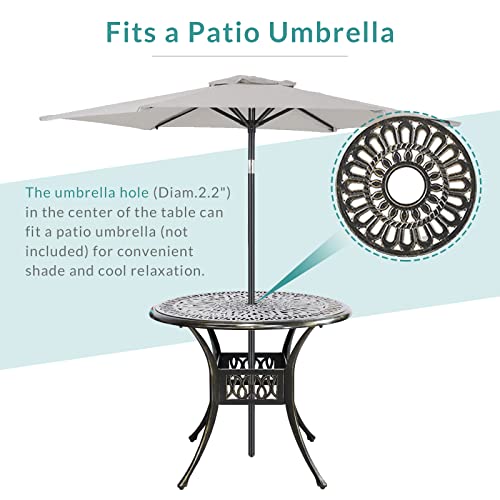 MEETWARM 3-Piece Outdoor Patio Dining Set
