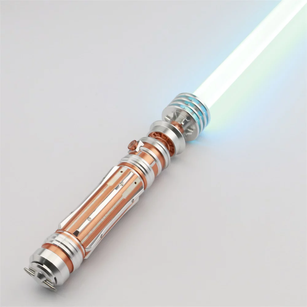 ZiaSabers Lo Princess NeoPixel Lightsaber with Proffie 2.2 Soundboard - Realistic Metal Silver Hilt Star Wars Lightsaber