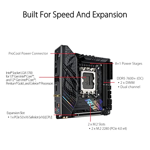 ASUS ROG Loki SFX-L 850W Platinum (Fully Modular Power Supply, 80+ Platinum, Lambda A Certified, 120mm PWM ARGB Fan, Aura Sync, ATX 3.0 Compatible