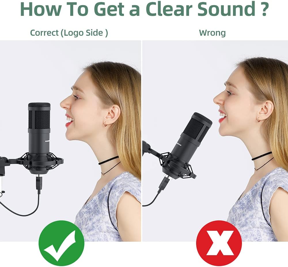 USB Streaming Podcast PC Microphone