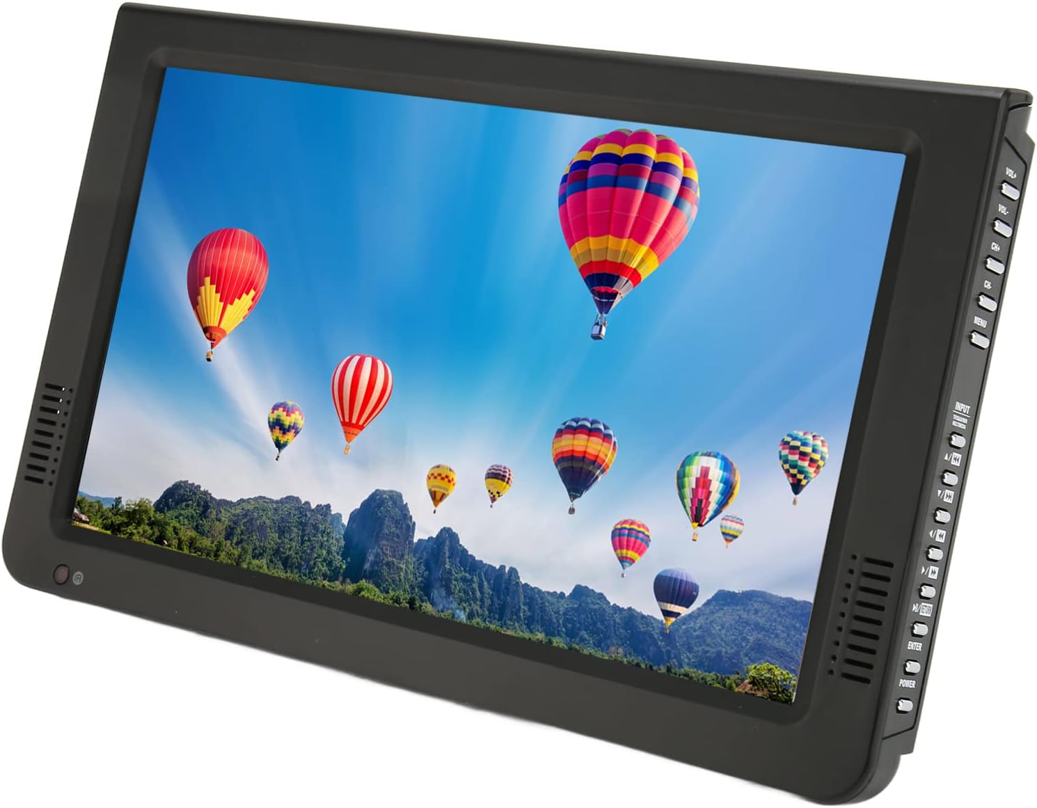 10 inch Portable TV with Antenna, 1080P ATSC TFT LED TV Built in Digital Tuner, VGA, USB, Input & Remote Control