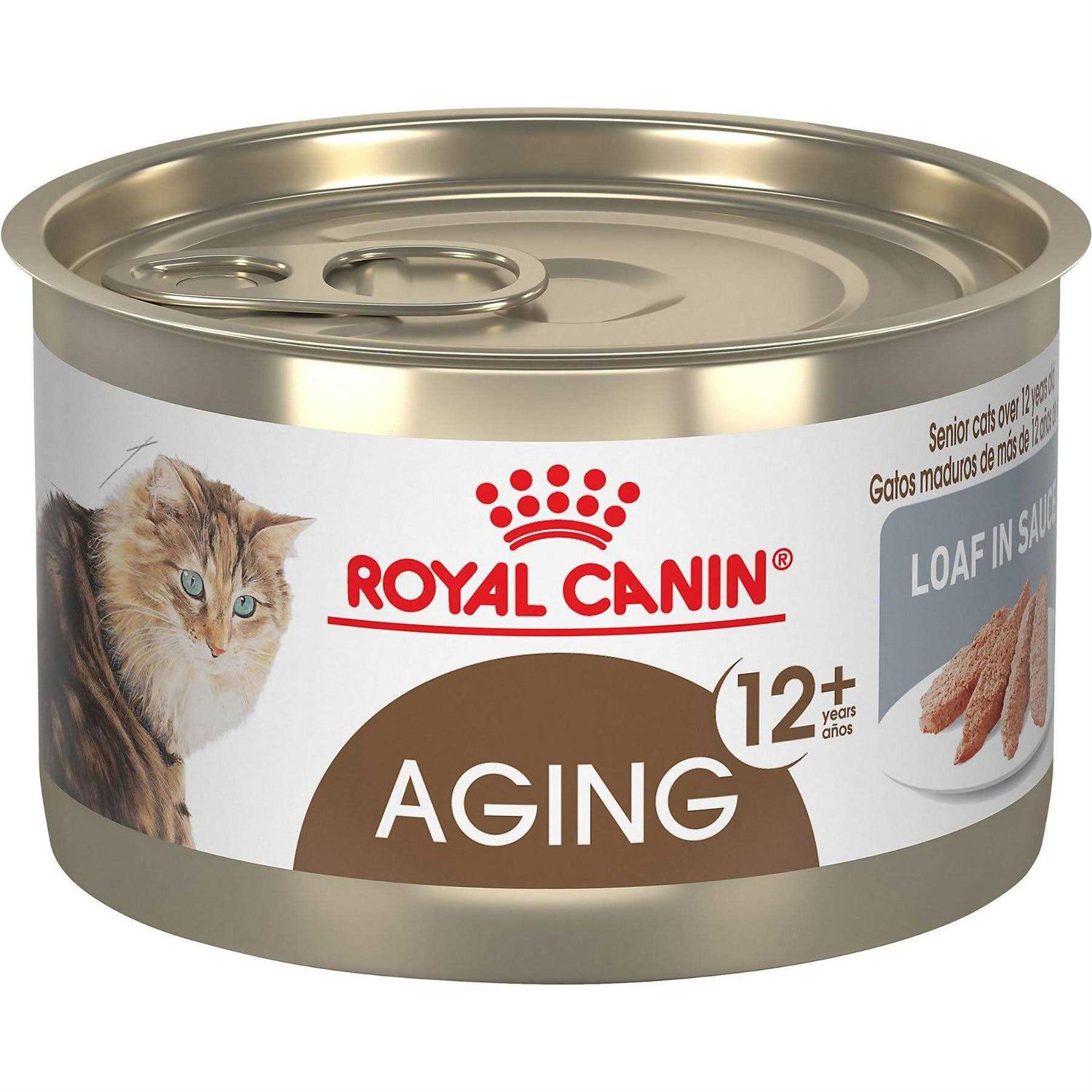 Royal Canin Feline Health Nutrition Aging 12 Loaf In Sauce Canned Cat Food - Pet Supplies online store