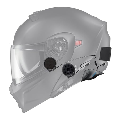 ScorpionEXO GT930 Transformer Modular Motorcycle Helmet Integrated EXO-COM Bluetooth Communication System DOT ECE Approved Solid (Matte Black - LG)
