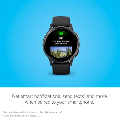 Garmin v&iacute;voactive 5, Health and Fitness GPS Smartwatch, AMOLED Display, Up to 11 Days of Battery, Ivory