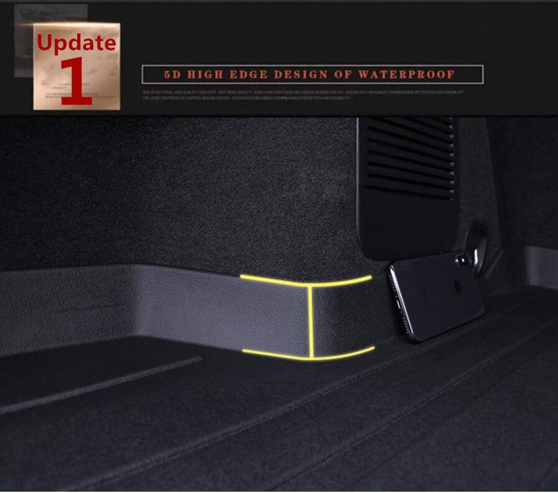 All Weather Rear Cargo Liners Trunk Tray Mats Protector Custom Compatible with KIA Sportage 2017 2018 2019 2020 2021 2022