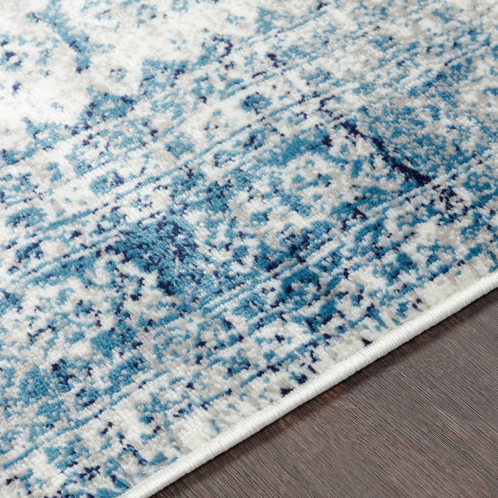 Artistic Weavers Monte Carlo Medallion Area Rug, Blue/White, 7'10" X 10'3"