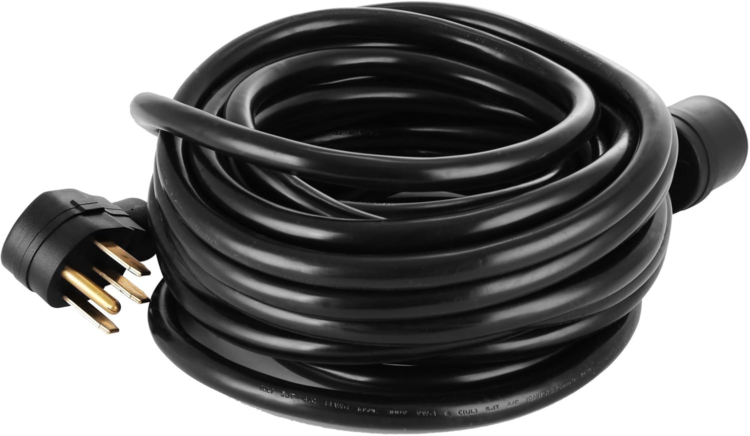 Happybuy RV Power Cord 36Ft 30 Amp RV Extension Cord AWG10 30 amp rv Extension Cord Truck Trailer Motorhome Camper RV Cord Grip Handles Camper
