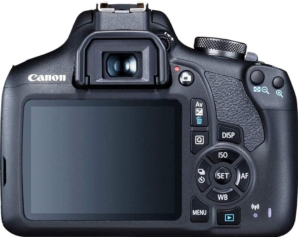 Canon EOS 2000D (Rebel T7) DSLR Camera with EF-S 18-55mm f/3.5-5.6 DC III Lens 3 Kit Bundled Complete Photo Bundle + 64GB Card Extra Battery 3PC