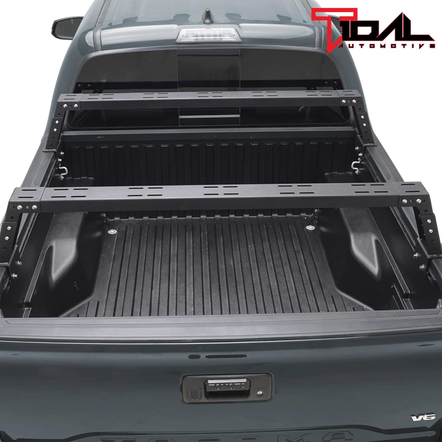 Tidal Tacoma 05-22/ Gladiator JT 20-22 Cargo Carrier Bed Rack Low Profile Bed Bars Bike Rack