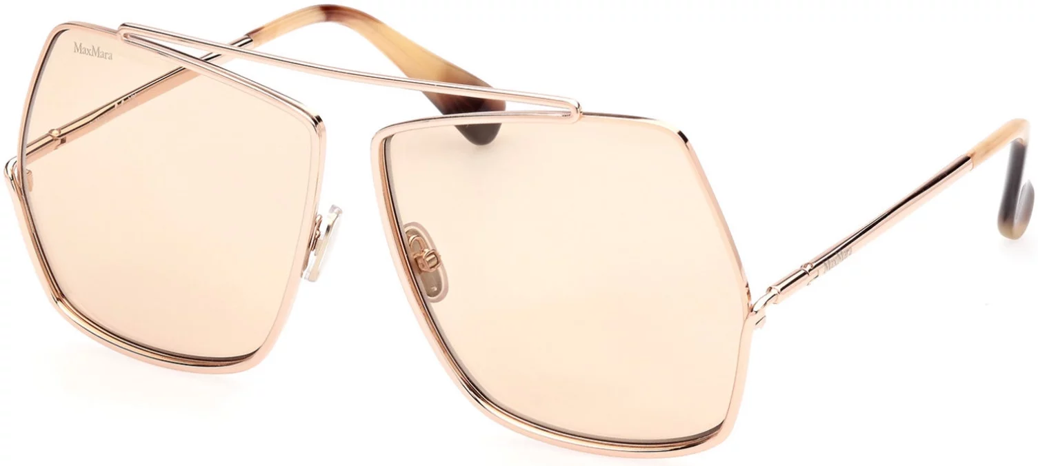 Sunglasses MaxMara MM 0006 Elsa 28E Shiny Rose Gold / Photochromic Lenses