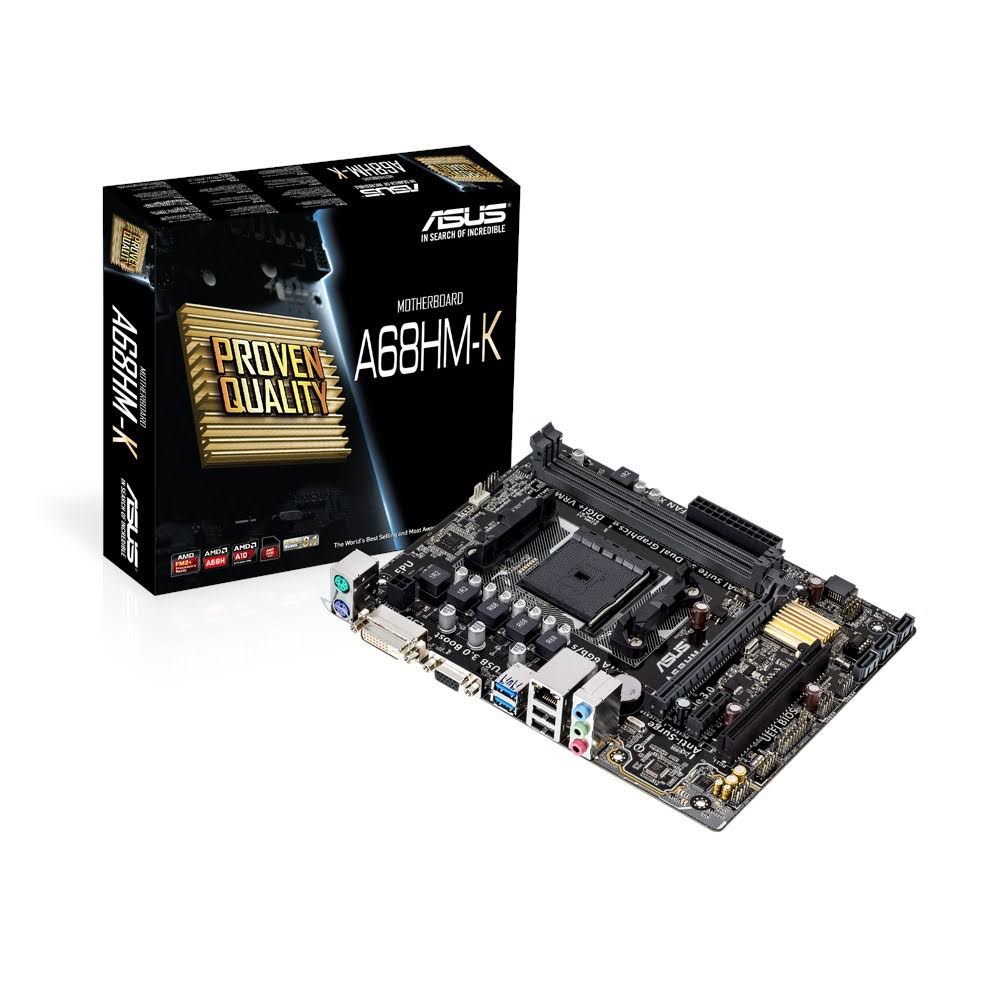 Asus A68HM-K Desktop Motherboard - AMD Chipset - Socket Fm2+