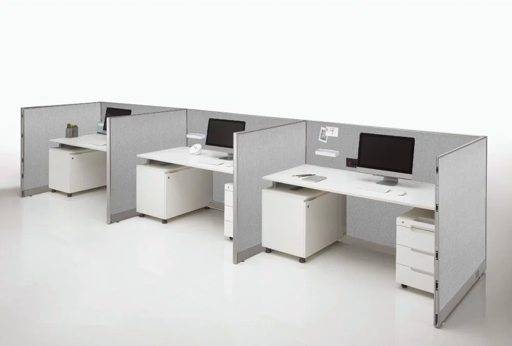 GOF Office Cubicle, Double 2 Stations 60D x 48W x 72H / Office Partition Wall Room divider Office Divider