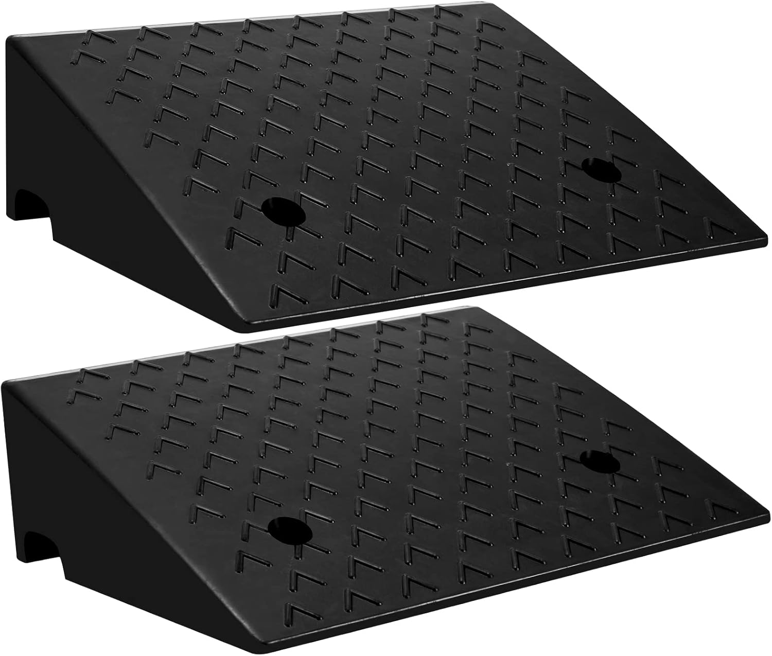 Haddockway 2PCS Rubber Car Curb Ramps